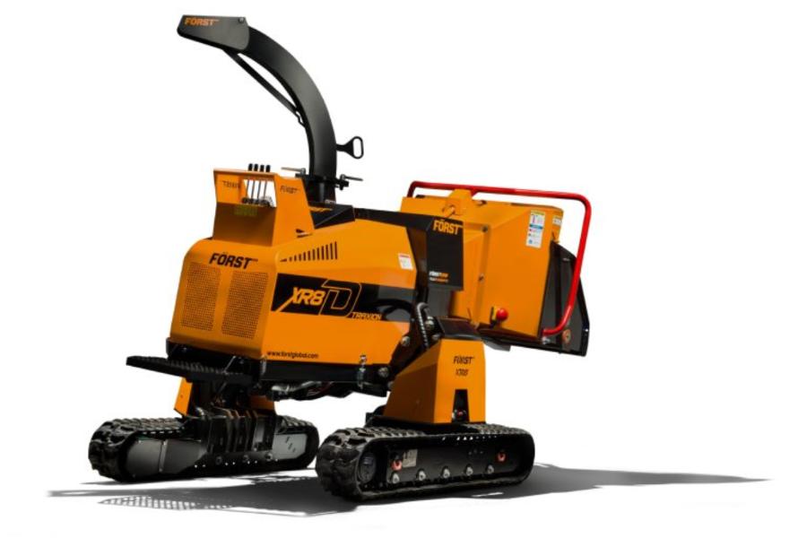Först 8'' Tracked Chipper - Levelling Tracks
